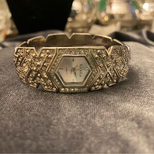 Peck & Peck Art Deco Style Rhinestone Dress Watch